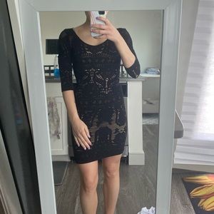 BEBE Black lace dress